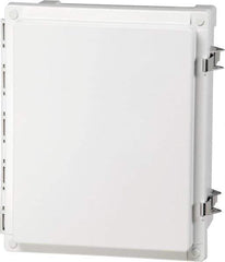 Fibox - Polycarbonate Standard Enclosure Hinge Cover - NEMA 4, 4X, 6, 6P, 12, 13, 12" Wide x 14" High x 7" Deep, Impact, Moisture & Corrosion Resistant, Dirt-tight & Dust-tight - Exact Tool & Supply