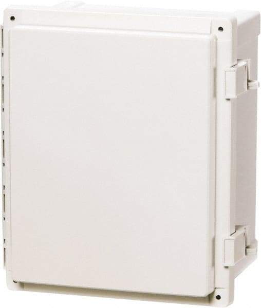 Fibox - Polycarbonate Standard Enclosure Hinge Cover - NEMA 4, 4X, 6, 6P, 12, 13, 12" Wide x 14" High x 7" Deep, Impact, Moisture & Corrosion Resistant, Dirt-tight & Dust-tight - Exact Tool & Supply