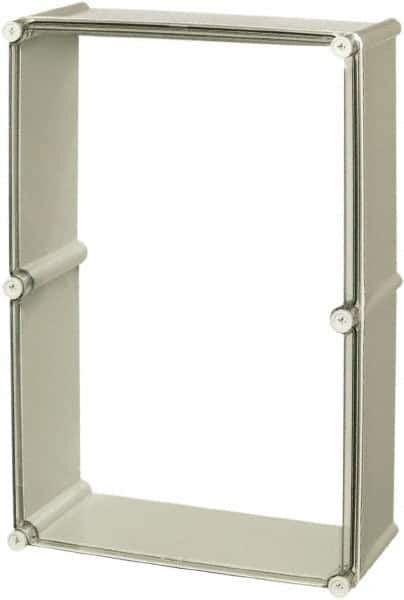 Fibox - 4X NEMA Rated, Electrical Enclosure Polycarbonate Extension Frame for Enclosures - For Use with SOLID - Exact Tool & Supply