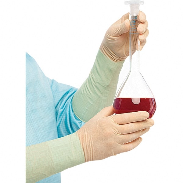 BioClean - Size M, 6.69 mil, Cleanroom Grade, Powder Free Latex Disposable Gloves - Exact Tool & Supply