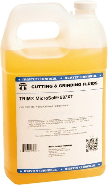 Master Fluid Solutions - TRIM MicroSol 587XT 1 Gal Jug Cutting & Grinding Fluid - Exact Tool & Supply