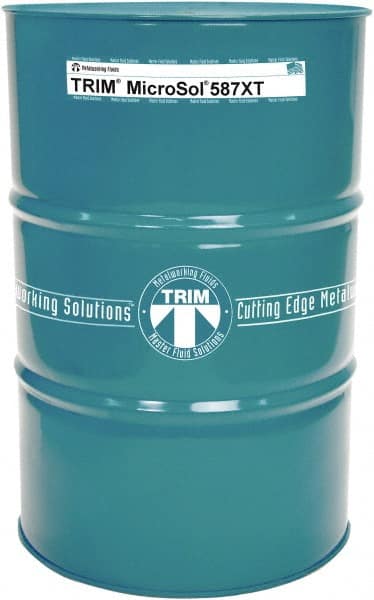 Master Fluid Solutions - TRIM MicroSol 587XT 54 Gal Drum Cutting & Grinding Fluid - Exact Tool & Supply
