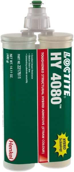 Loctite - 400 g Dual Cartridge Two Part Adhesive - 5 to 10 min Working Time, 302°F - Exact Tool & Supply