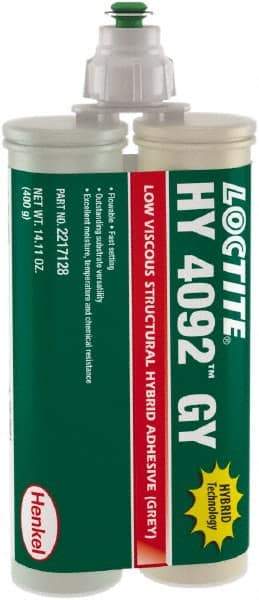 Loctite - 400 g Dual Cartridge Two Part Adhesive - 3 to 5 min Working Time - Exact Tool & Supply