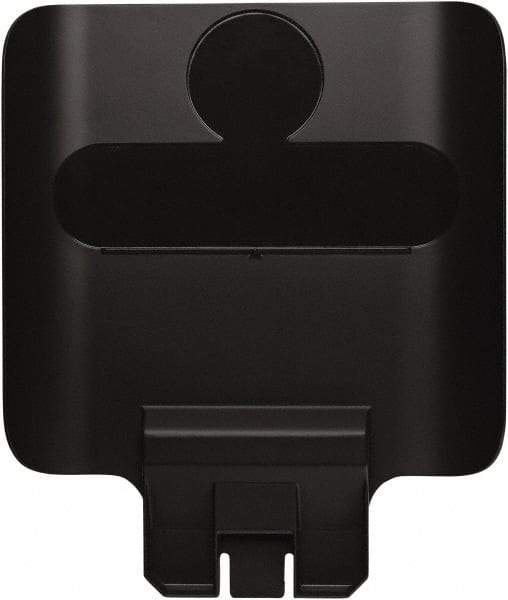 Rubbermaid - Square Lid for Use with 23 Gal Rectangular Recycle Containers - Black, Polypropylene, For Slim Jim Trash Cans - Exact Tool & Supply