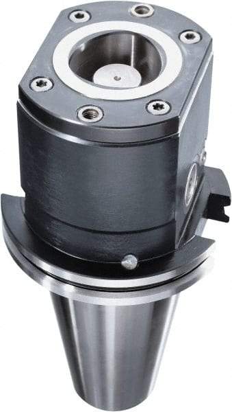 HAIMER - CAPTO C6 Taper, On-Center/Rotating, Spindle Adapter - 50mm Projection, Use with ISO50 Spindle - Exact Tool & Supply