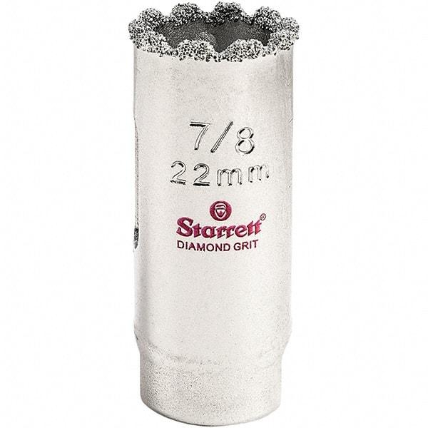 Starrett - 7/8" Diam, 2" Cutting Depth, Hole Saw - High Speed Steel Saw, Toothed Edge - Exact Tool & Supply