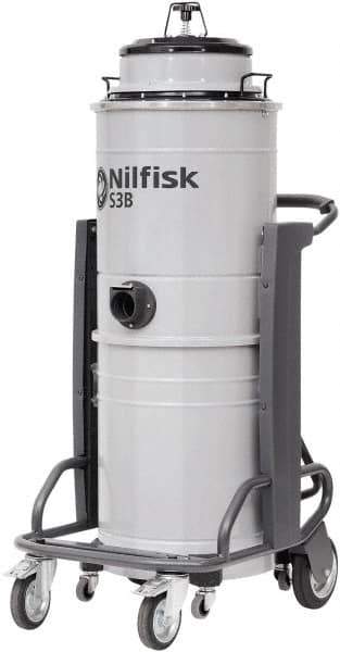 Nilfisk - 13 Gal Steel Tank, Electric Powered Wet/Dry Vacuum - 3.21 Peak hp, 100/120 Volt, 15.8 Amps, 20' Hose Fitting, Main Filter, Accessories Included - Exact Tool & Supply