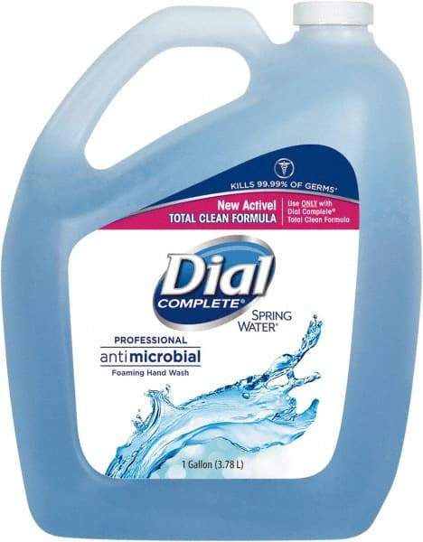 Dial - 1 Gal Bottle Foam Soap - Blue, Spring Water Scent - Exact Tool & Supply