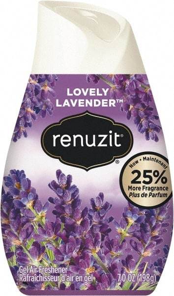 Renuzit - 7 oz Cone Air Freshener - Gel, Fresh Lavender Scent, Environmentally Safe - Exact Tool & Supply