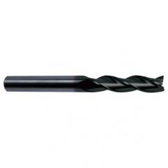 1 Dia. x 6 Overall Length 3-Flute Square End Solid Carbide SE End Mill-Round Shank-Center Cut-Super-A - Exact Tool & Supply