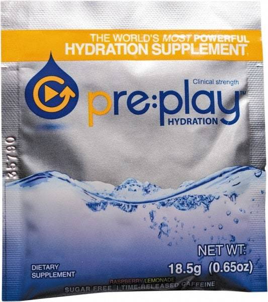 Hydration Health - 0.65 oz Packet Sugar Free Raspberry Lemonade Activity Drink - Powdered, Yields 18 oz - Exact Tool & Supply