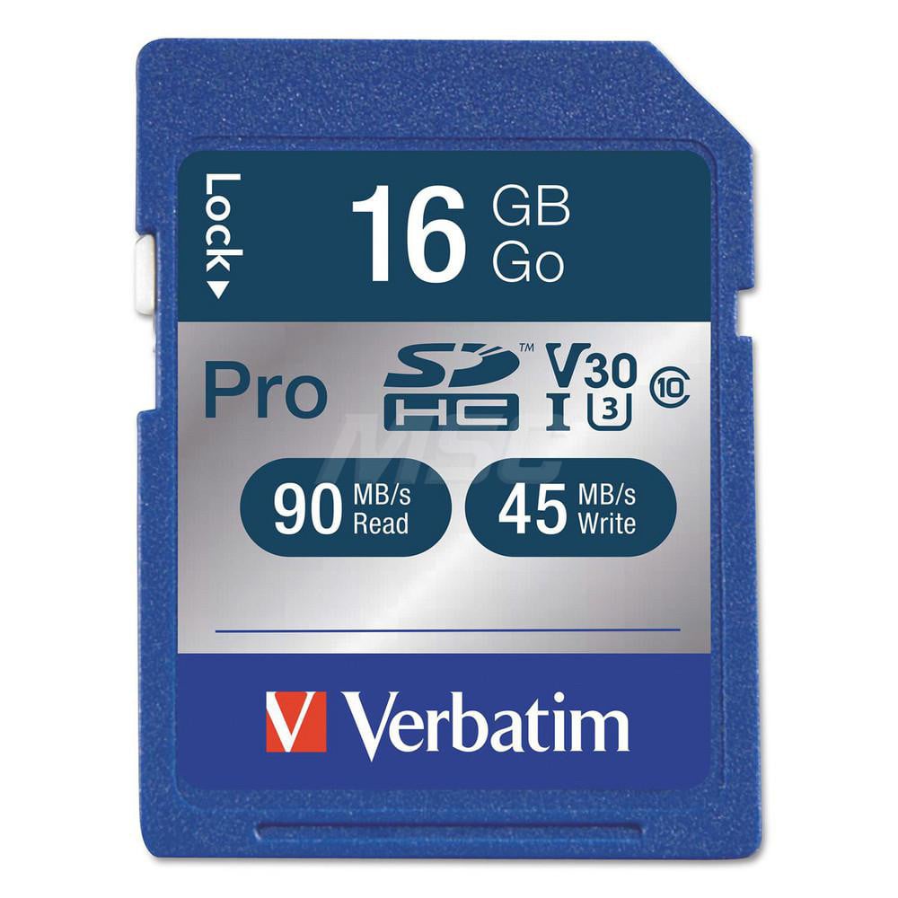 Verbatim - Office Machine Supplies & Accessories; Office Machine/Equipment Accessory Type: Memory Card ; For Use With: Camera ; Storage Capacity: 16GB - Exact Tool & Supply