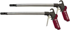 PRO-SOURCE - 120 Max psi High Power Venturi Nozzle Heavy Duty High Force Blow Gun - 1/4 NPT Inlet, 24" Tube Length, Aluminum - Exact Tool & Supply