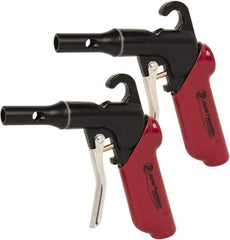 PRO-SOURCE - 120 Max psi High Power Venturi Nozzle Heavy Duty High Force Blow Gun - 1/4 NPT Inlet, Aluminum - Exact Tool & Supply
