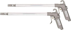 PRO-SOURCE - 150 Max psi High Power Venturi Nozzle Pistol Grip Blow Gun - 1/4 NPT Inlet, 36" Tube Length, Aluminum - Exact Tool & Supply