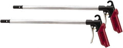 PRO-SOURCE - 120 Max psi High Power Venturi Nozzle Heavy Duty High Force Blow Gun - 1/4 NPT Inlet, 48" Tube Length, Aluminum - Exact Tool & Supply