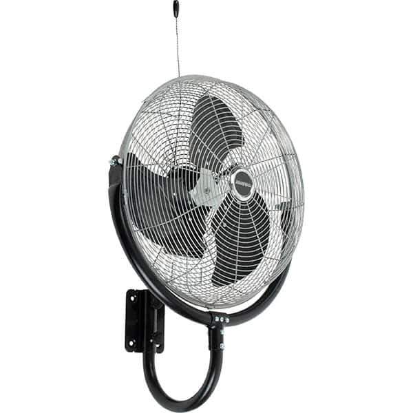 PRO-SOURCE - 20" Blade, 1/3 hp, 6,039 Max CFM, Wall Mounting Fan - 3 Speed - Exact Tool & Supply