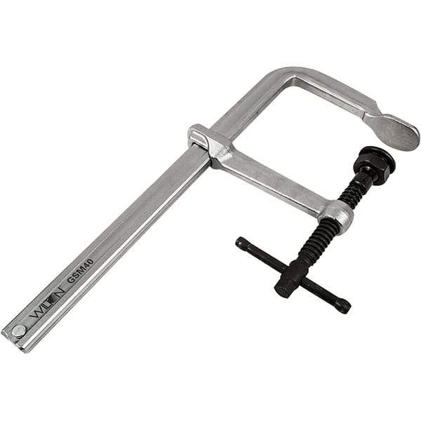 Wilton - 4-3/4" Throat Depth, 16" Max Capacity, Heavy-Duty F Sliding Arm Clamp - 2,660 Lb Clamping Pressure - Exact Tool & Supply