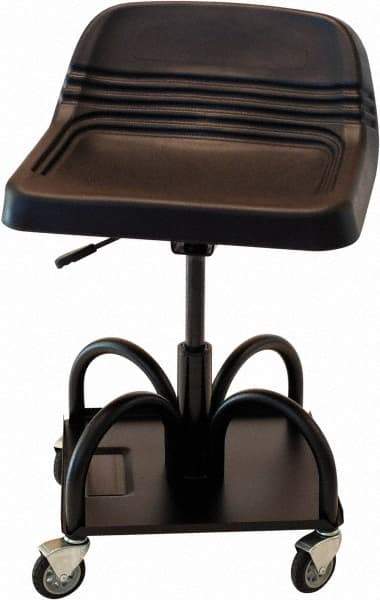 Whiteside - 440 Lb Capacity, 4 Wheel Adjustable Creeper Seat - Steel, 15" Long x 25" High x 15" Wide - Exact Tool & Supply