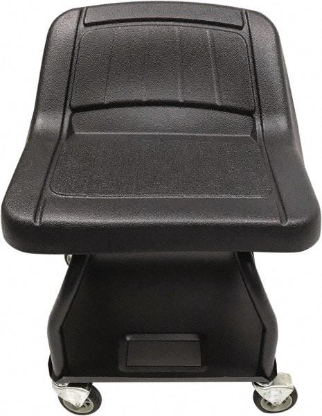 Whiteside - 440 Lb Capacity, 4 Wheel Creeper Seat with Tray - Steel, 15" Long x 25" High x 15" Wide - Exact Tool & Supply