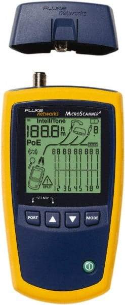 Fluke Networks - Universal Cable Tester - LCD Screen, RJ45 Connectors - Exact Tool & Supply