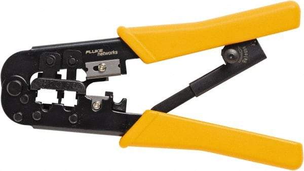 Fluke Networks - 1 Piece, Terminal Crimper & Wire Cutter - Comes in Clam Shell - Exact Tool & Supply