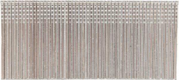 Stanley Bostitch - 16 Gauge 1/16" Shank Diam 1-1/2" Long Finishing Nails for Power Nailers - Steel, Bright Finish, Smooth Shank, Straight Stick Adhesive Collation, Round Head, Chisel Point - Exact Tool & Supply