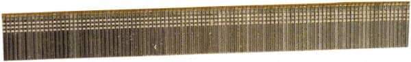 Stanley Bostitch - 18 Gauge 0.05" Shank Diam 5/8" Long Brad Nails for Power Nailers - Steel, Bright Finish, Ring Shank, Straight Stick Adhesive Collation, Brad Head, Chisel Point - Exact Tool & Supply