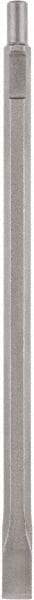 DeWALT - 1" Head Width, 18" OAL, 3/4" Shank Diam, Cold Chisel - Spline Drive, Spline Shank, Steel - Exact Tool & Supply