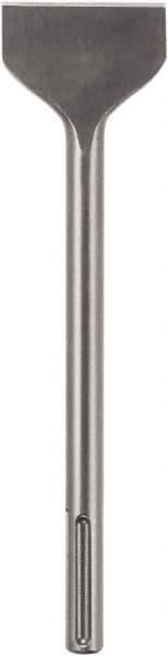 DeWALT - 3" Head Width, 12" OAL, 1-1/8" Shank Diam, Scaling Chisel - SDS Max Drive, SDS Max Shank, Steel - Exact Tool & Supply