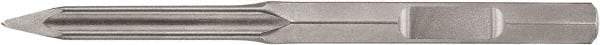 DeWALT - 15-1/2" OAL, 1-1/8" Shank Diam, Point Chisel - Hex Drive, Hex Shank, Steel - Exact Tool & Supply