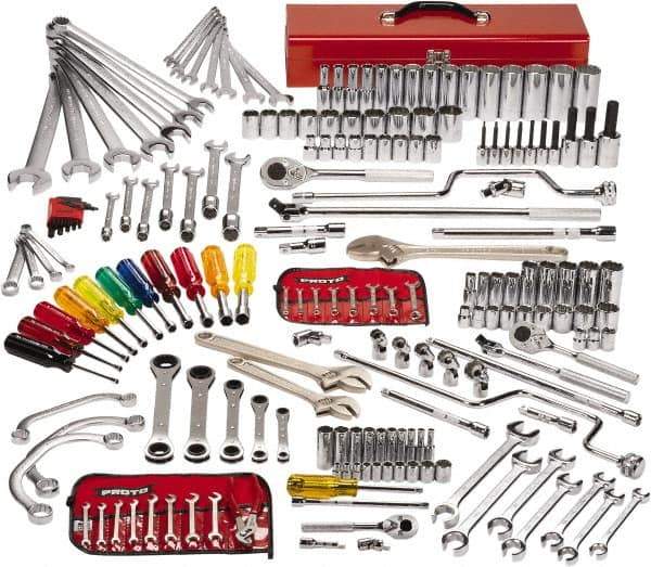 Proto - 194 Piece 1/4, 3/8 & 1/2" Drive Master Tool Set - Comes in Top Chest - Exact Tool & Supply