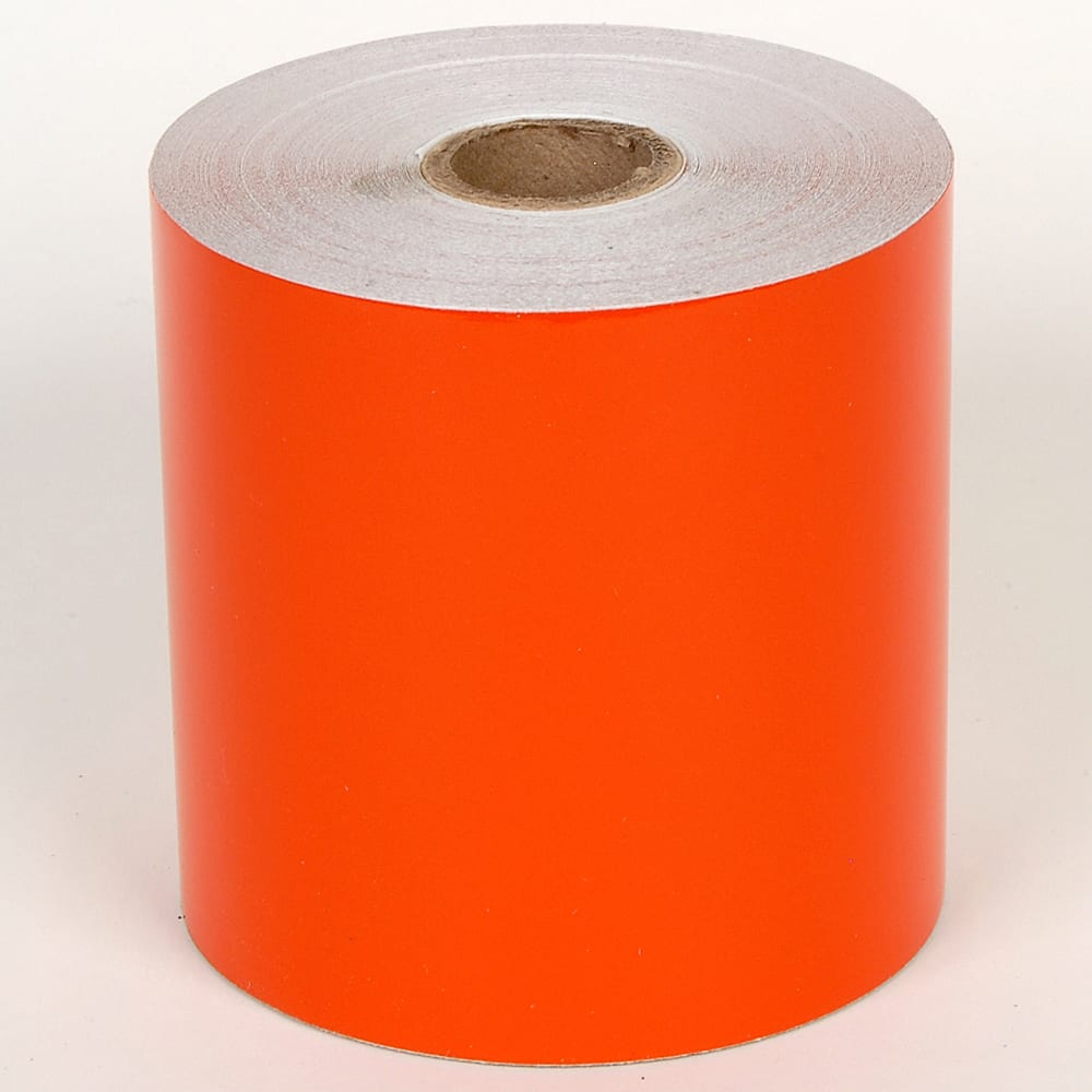 Cobra Systems - Labels, Ribbons & Tapes; Type: Vinyl Tape ; Color: Orange ; For Use With: VNM4PRO ; Width (Inch): 4 ; Length (Feet): 75 ; Material: Vinyl - Exact Tool & Supply