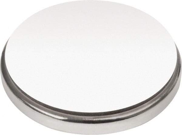 Mag-Mate - 1" Diam x 1/8" High Neodymium Rare Earth Magnet - 37.3 Lb Max Capacity, 180°F Max, Nickel Plated - Exact Tool & Supply