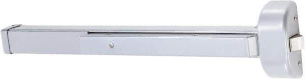 Arrow Lock - 3' to 4' Door Width Rim Exit Device - Aluminum Finish - Exact Tool & Supply