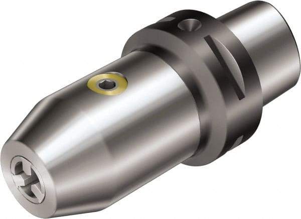Sandvik Coromant - 0.5 to 13mm Capacity, Tapered Mount Steel Drill Chuck - Keyed, Modular Connection, 95mm Open Length - Exact Tool & Supply