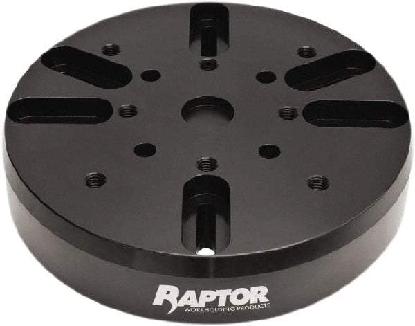 Raptor Workholding - 9-7/8" Jaw Width, 2" High Riser - For Use with 4 & 5 Axis Workholding Systems - Exact Tool & Supply