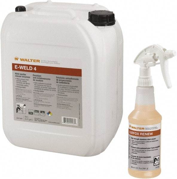 WALTER Surface Technologies - Welding Build-Up Cleaners Type: Gelled Formula Container Type: 1 Gallon Bottle - Exact Tool & Supply