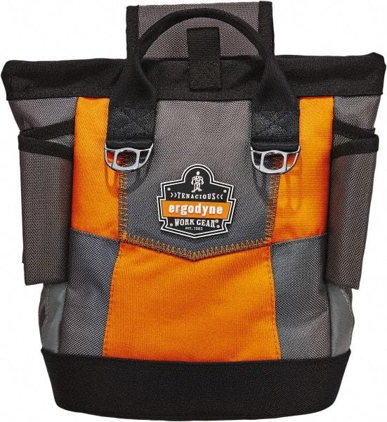Ergodyne - General Purpose Holster with 1 Pocket - Ballistic Polyester, Orange, 11-1/2" Wide x 10" High x 6" Deep - Exact Tool & Supply