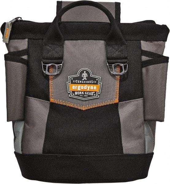 Ergodyne - General Purpose Holster with 10 Pockets - Ballistic Polyester, Gray, 11-1/2" Wide x 13" High x 6" Deep - Exact Tool & Supply