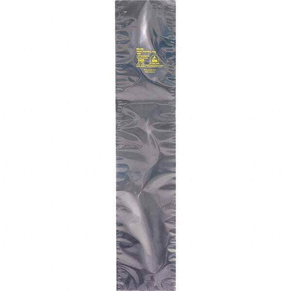 Made in USA - 30" Long x 8" Wide, 3.1 mil Thick, Open Top Static Shield Bag - Transparent, Metal-In, Standard Grade - Exact Tool & Supply