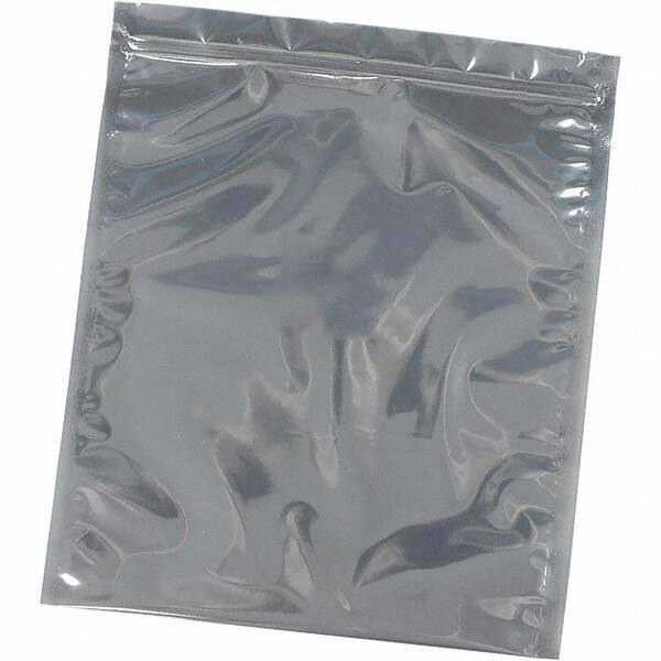 Made in USA - 6" Long x 4" Wide, 3 mil Thick, Self Seal Recloseable Zip Top Static Protection Bag - Transparent, Standard Grade - Exact Tool & Supply