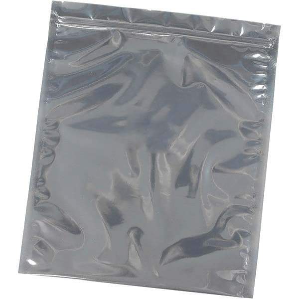 Made in USA - 5" Long x 3" Wide, 3 mil Thick, Self Seal Recloseable Zip Top Static Protection Bag - Transparent, Standard Grade - Exact Tool & Supply