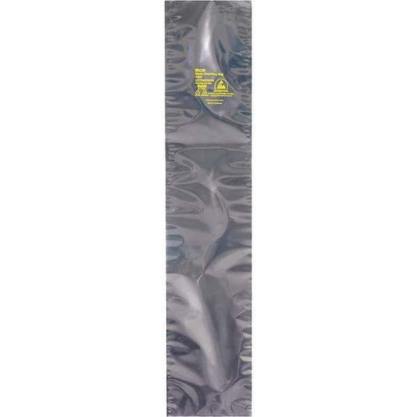 Made in USA - 30" Long x 4" Wide, 3.1 mil Thick, Open Top Static Shield Bag - Transparent, Metal-In, Standard Grade - Exact Tool & Supply