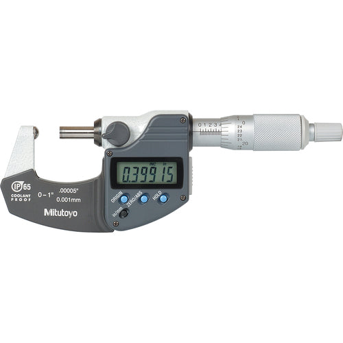 0-1″ / 0-25.4 mm Measuring Range-0.00005″ / 0.001 mm Resolution - Ratchet Thimble - Carbide Face - Ball Anvil Tube Micrometer - Exact Tool & Supply