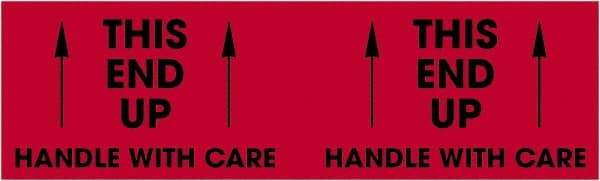 Tape Logic - 10" Long, Fluorescent Red Paper Shipping Label - For Multi-Use - Exact Tool & Supply