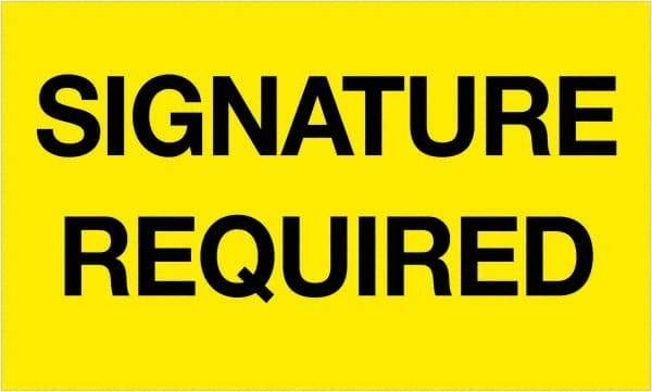 Tape Logic - 5" Long, Fluorescent Yellow Paper Shipping Label - For Multi-Use - Exact Tool & Supply