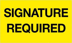Tape Logic - 5" Long, Fluorescent Yellow Paper Shipping Label - For Multi-Use - Exact Tool & Supply