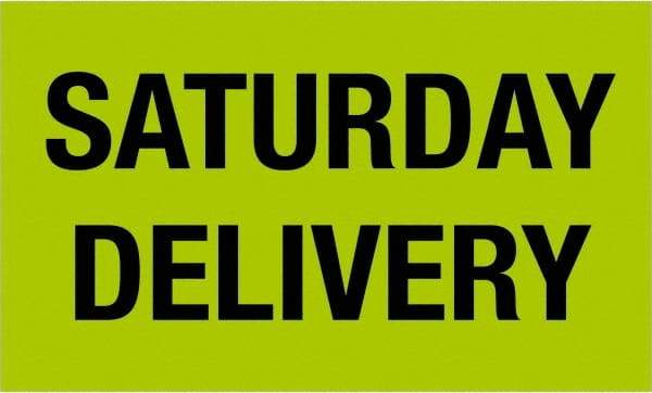 Tape Logic - 5" Long, Fluorescent Green Paper Shipping Label - For Multi-Use - Exact Tool & Supply